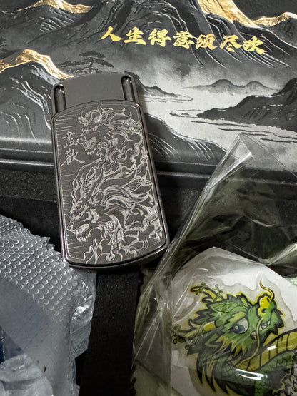 Root Three Zirconium Engraved Polished Limited Edition