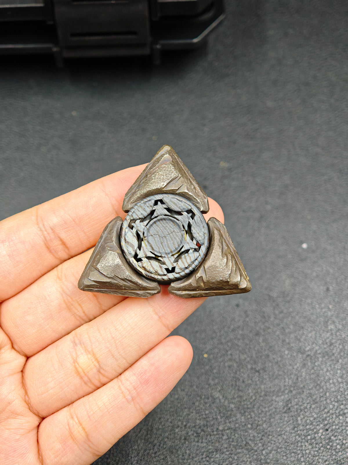 Prism Bearing Cap Stainless Steel Stone Textured