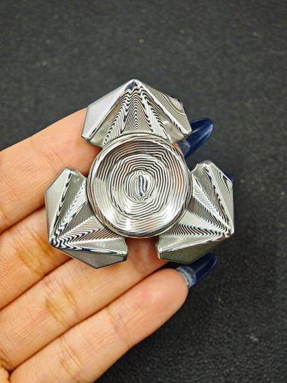 Tri Leaf Crossbone Damasteel