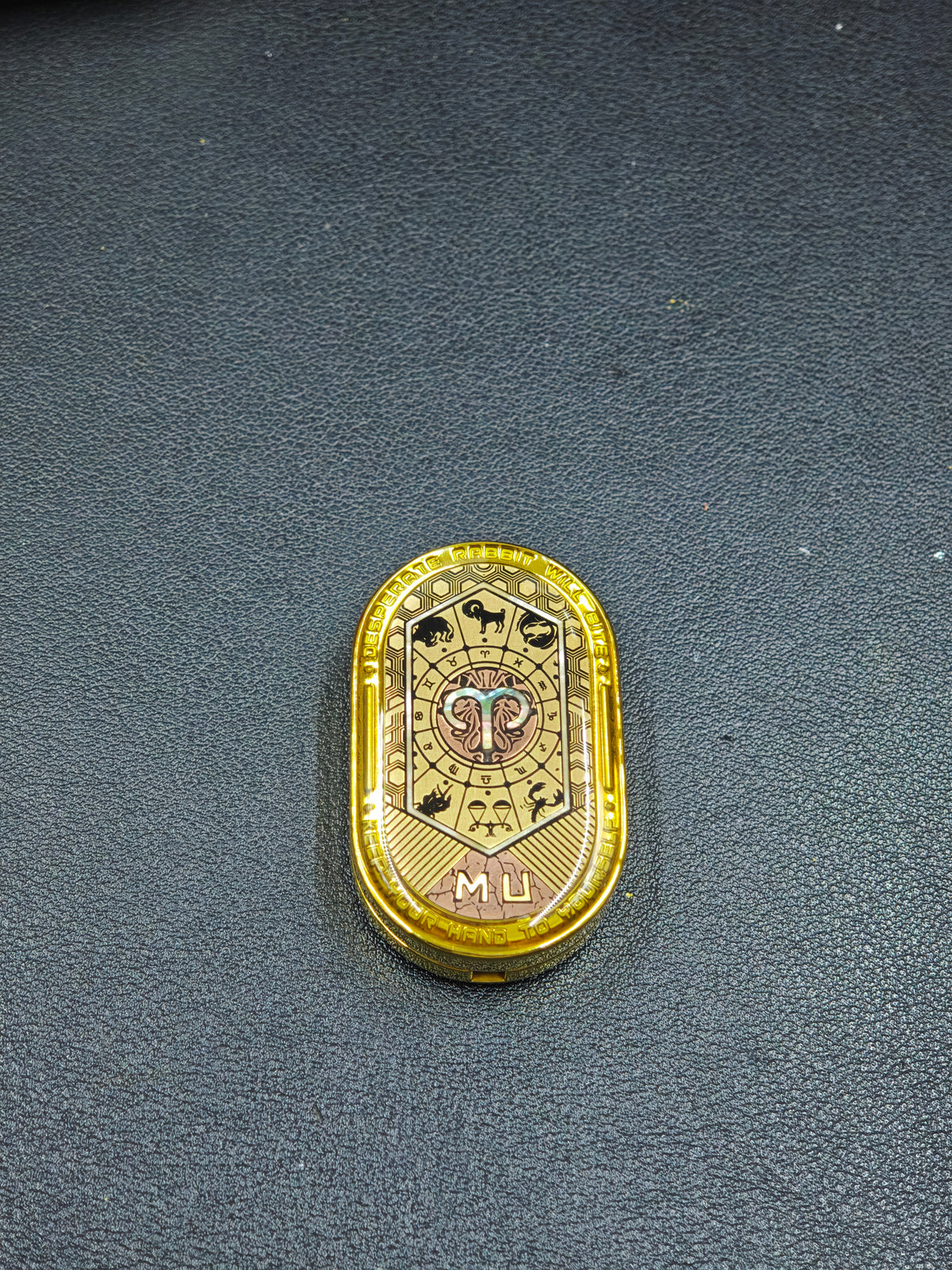 Groove Zirconium Gold Plated Resin-Sealed