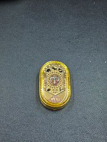 Groove Zirconium Gold Plated Resin-Sealed
