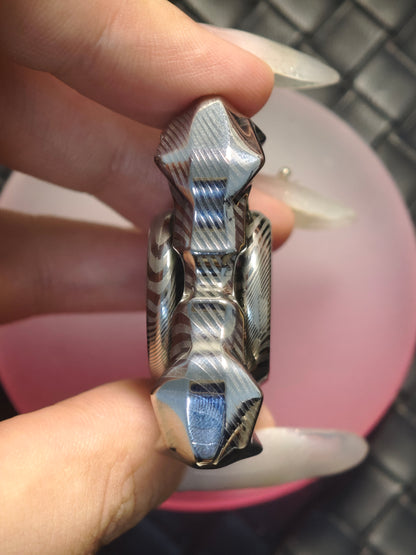 Thorns And Fog Damasteel Etched