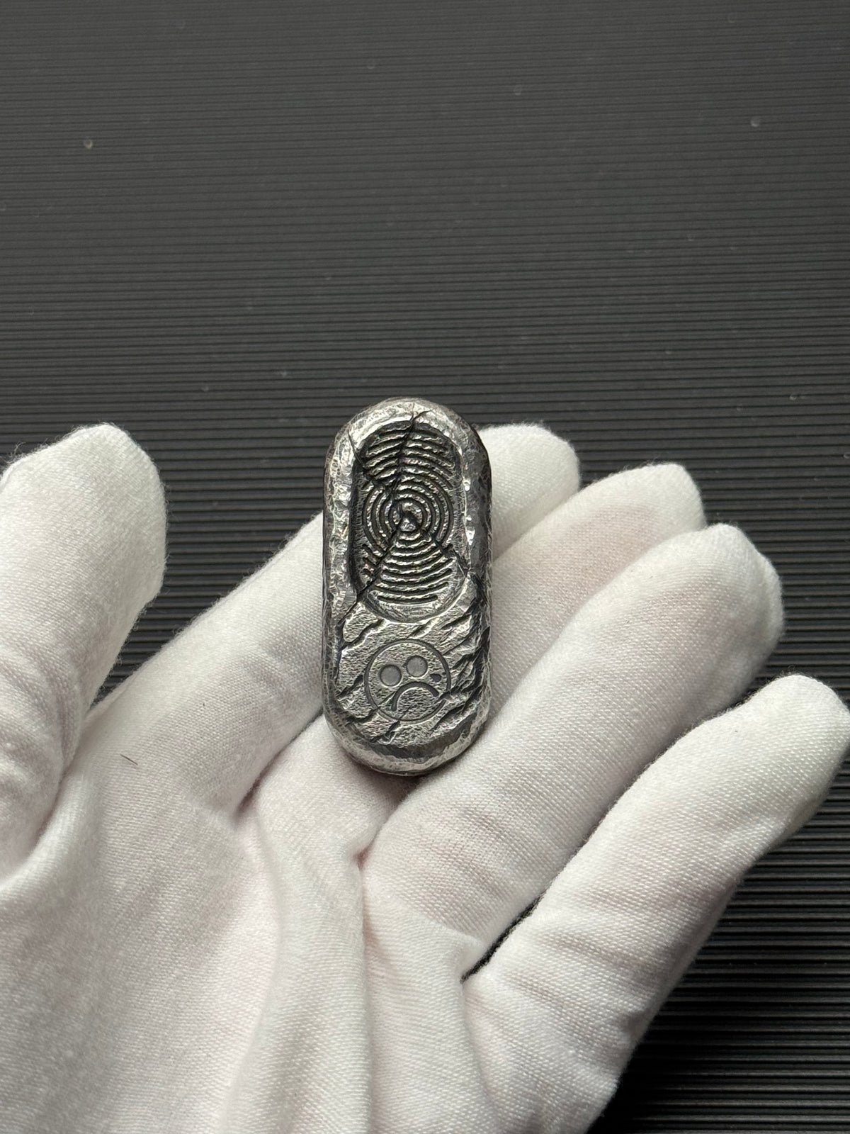 Top B Stainless Steel Stone Textured Engraved