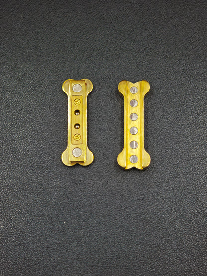Thorn Light Steam Bone Brass Engraved