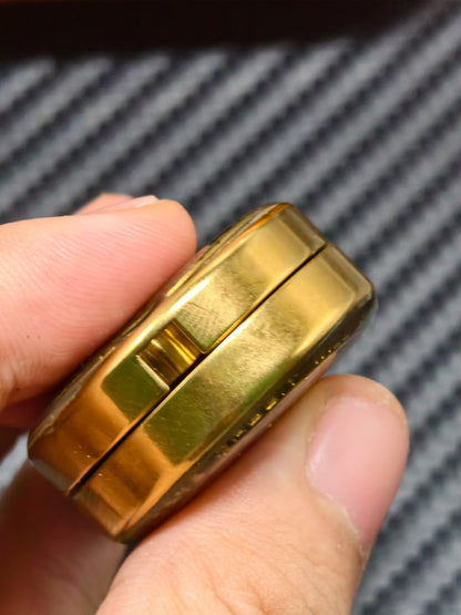 Groove Zirconium Gold Plated Resin-Sealed