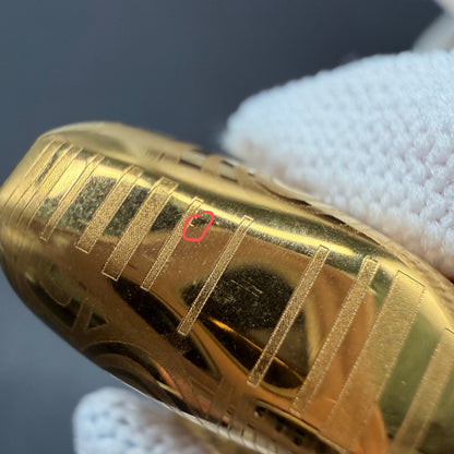 Mirage Stainless Steel Gold Plated Engraved Polished