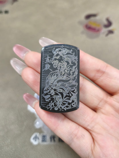 Root Three Zirconium Color-Anodized Engraved Polished