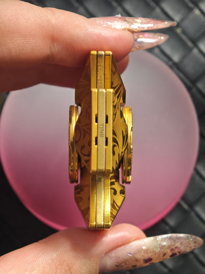 Malta Cross Stainless Steel Gold Plated Engraved