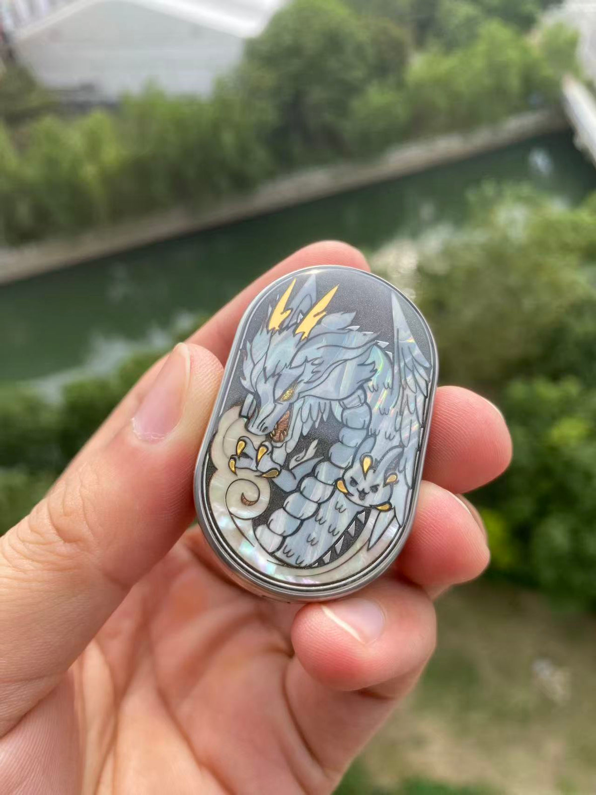 Dragon Rhythm MOP Resin-Sealed