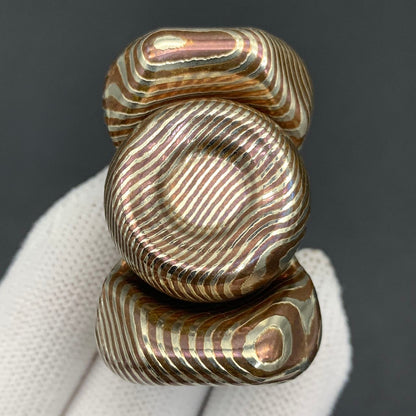 BABY Series A Knife Cloth Bearing Cap Mokume