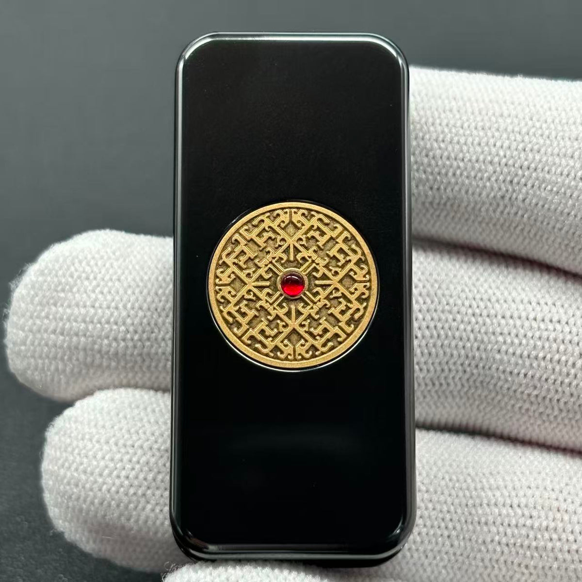 Brocade & Azure Paperweight Zirconium