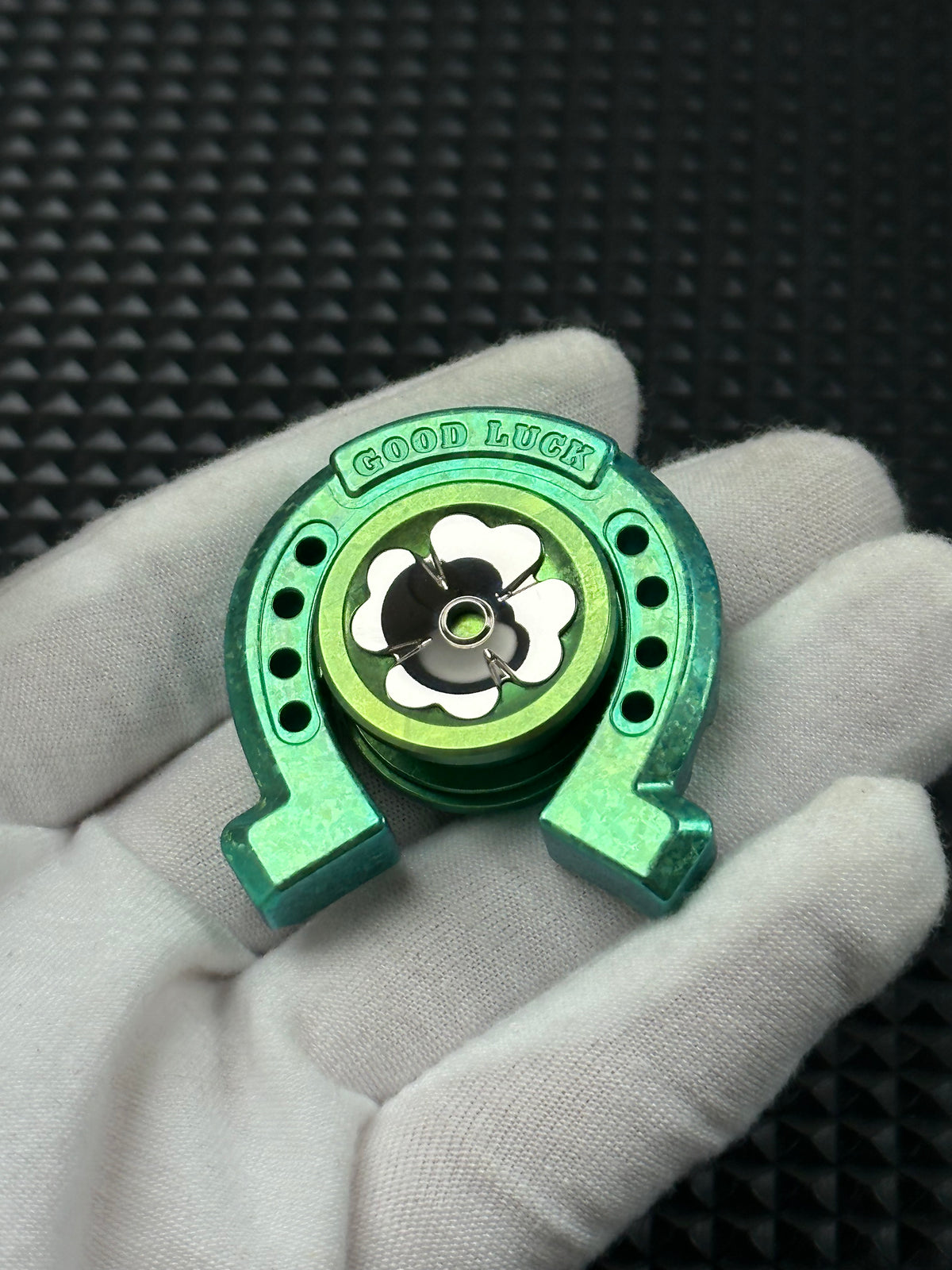 Lucky Horseshoe Crystallized Titanium