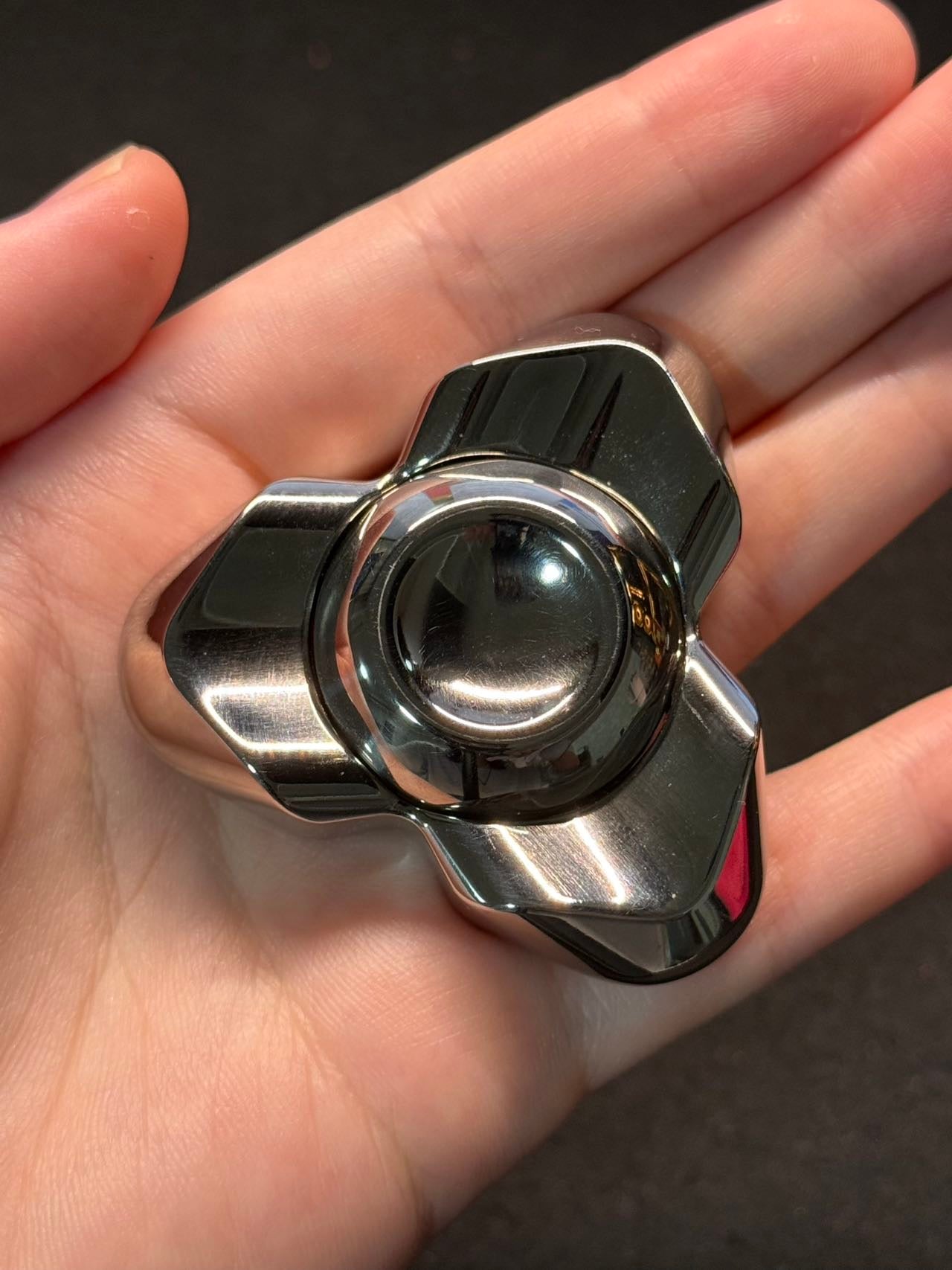 Feather Titanium Engraved