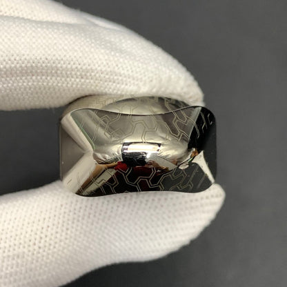 Feather Titanium Engraved