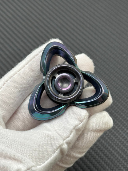 Cat's Eye Tungsten Color-Anodized Stonewashed