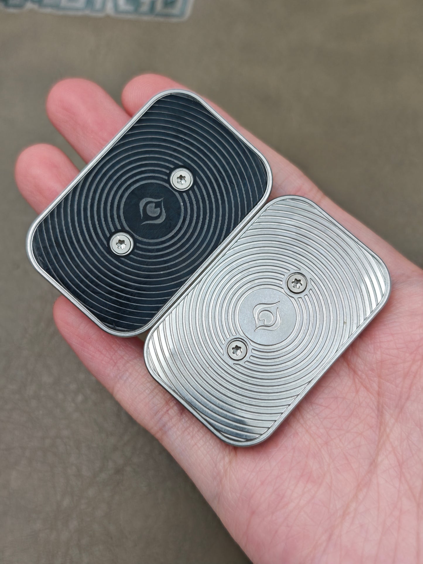 Slim Stainless Steel Stonewashed