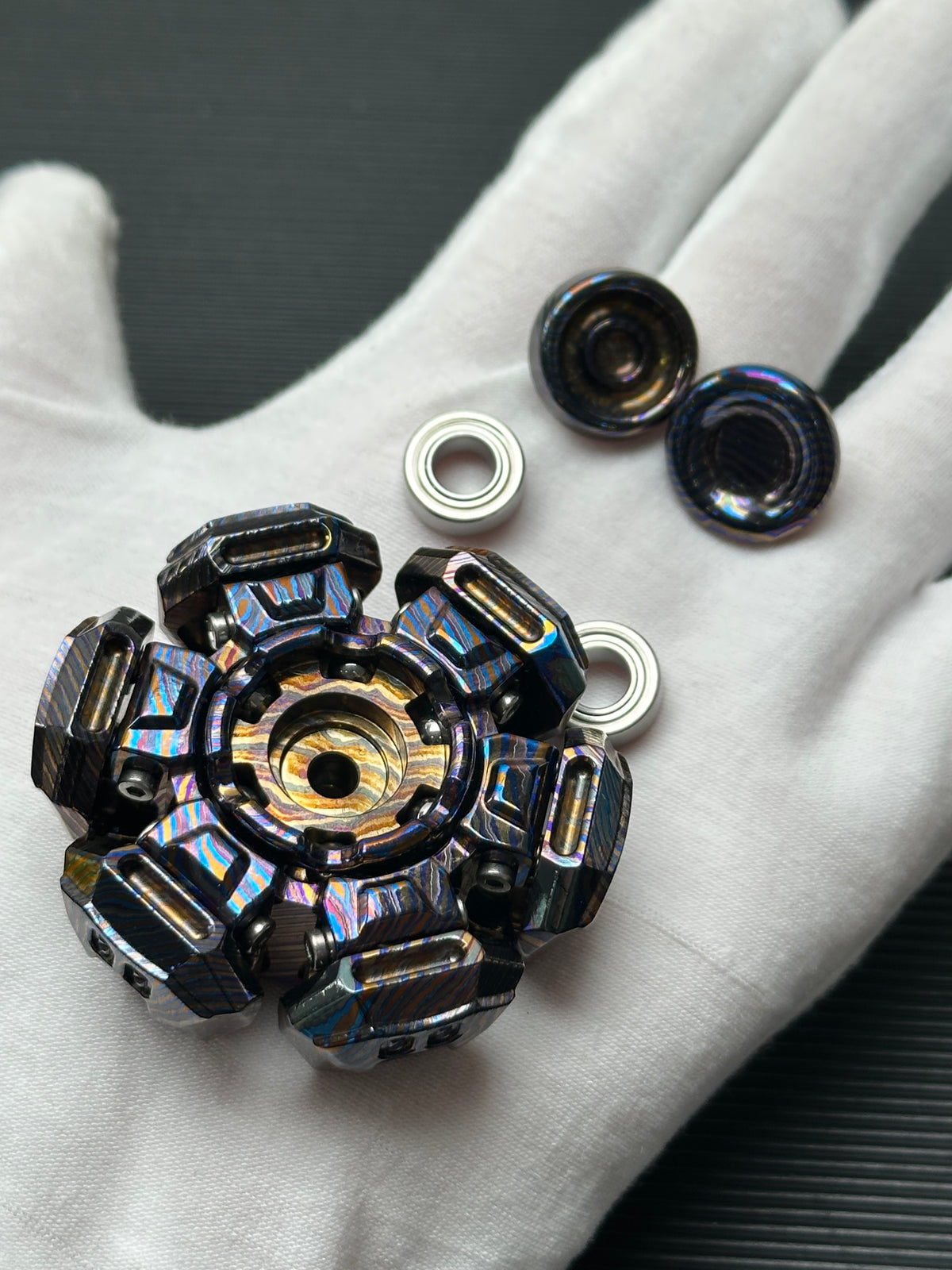Ancient Iron Shell Opening Zircuti Polished
