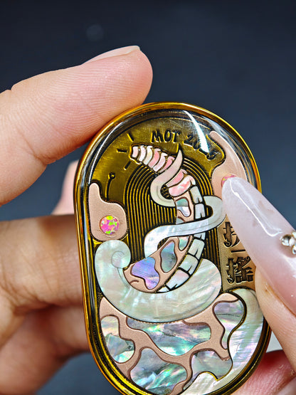 FuYao Titanium Gold Plated Resin-Sealed