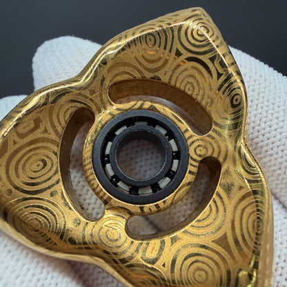 Mirage Stainless Steel Gold Plated Engraved Polished