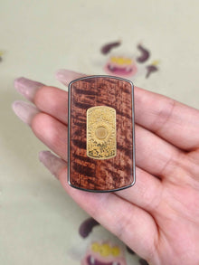 Root Three Redwood Engraved
