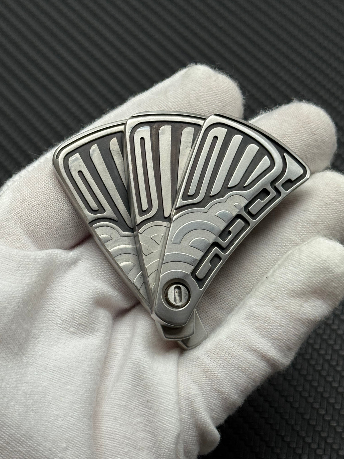NAYICI Peacock Feather Stainless Steel