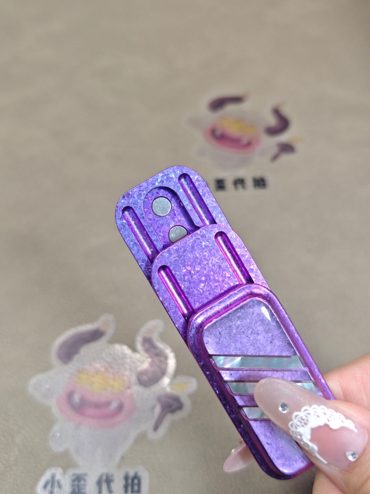 Lucky Candy Crystallized Titanium Resin-Sealed