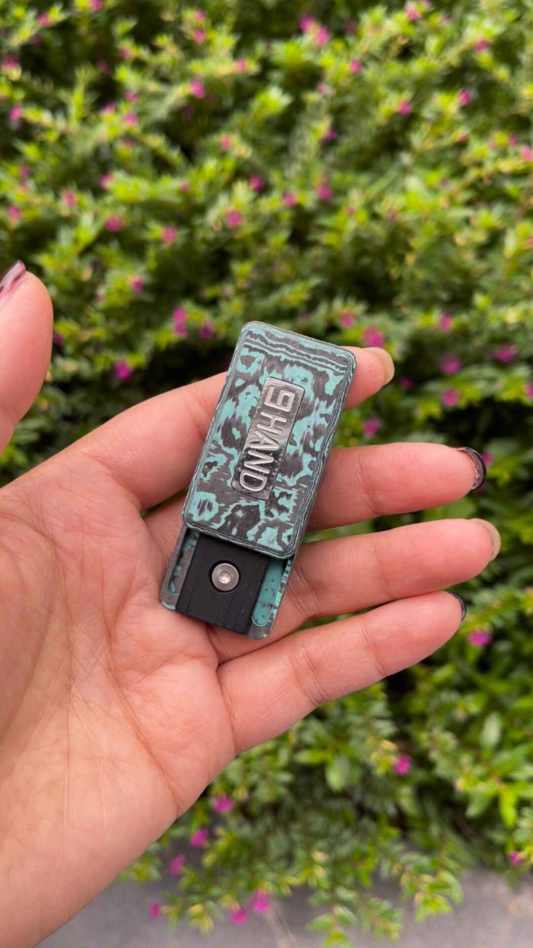 Ding Ding Carbon Damascus