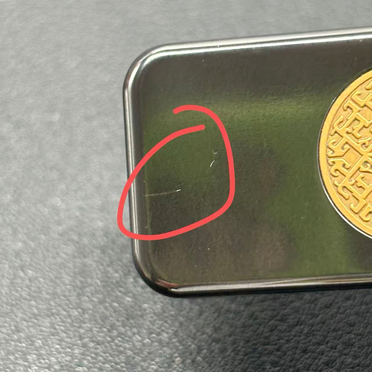 Brocade & Azure Paperweight Zirconium
