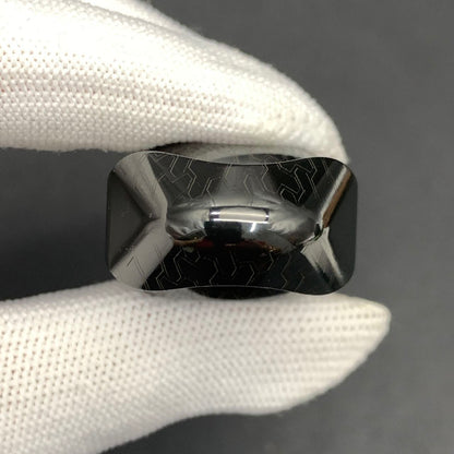 Feather Zirconium Engraved