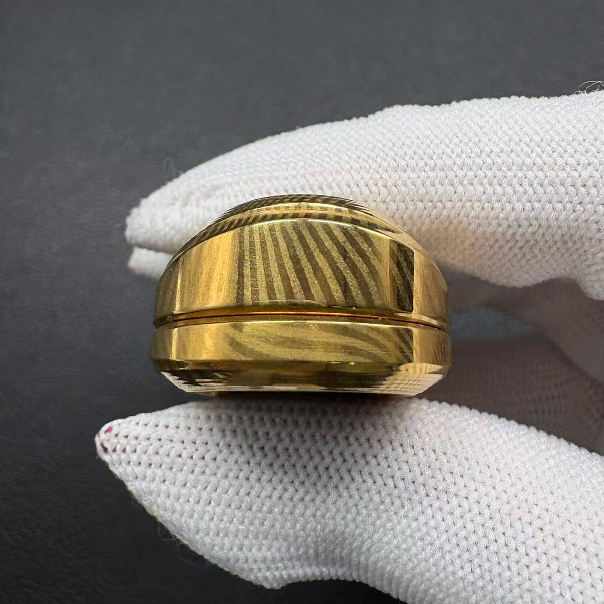Cyber Jiaotu Damasteel Gold Plated
