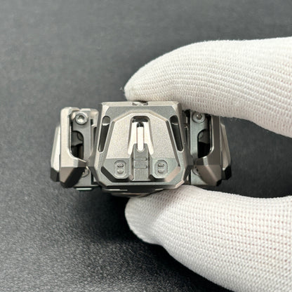 Ancient Iron Shell Opening Titanium Polished