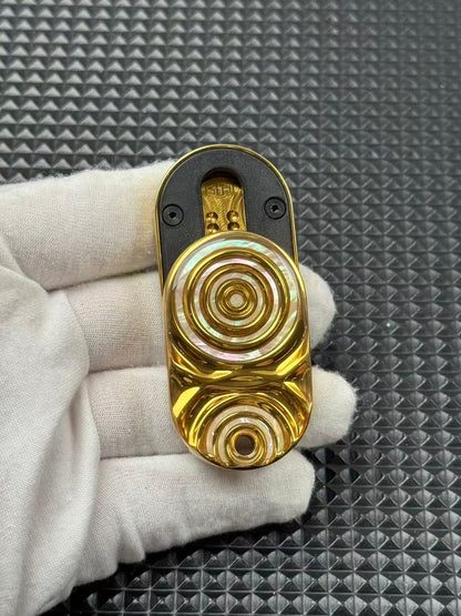 Ripple 2.0 Stainless Steel Gold Plated Resin-Sealed
