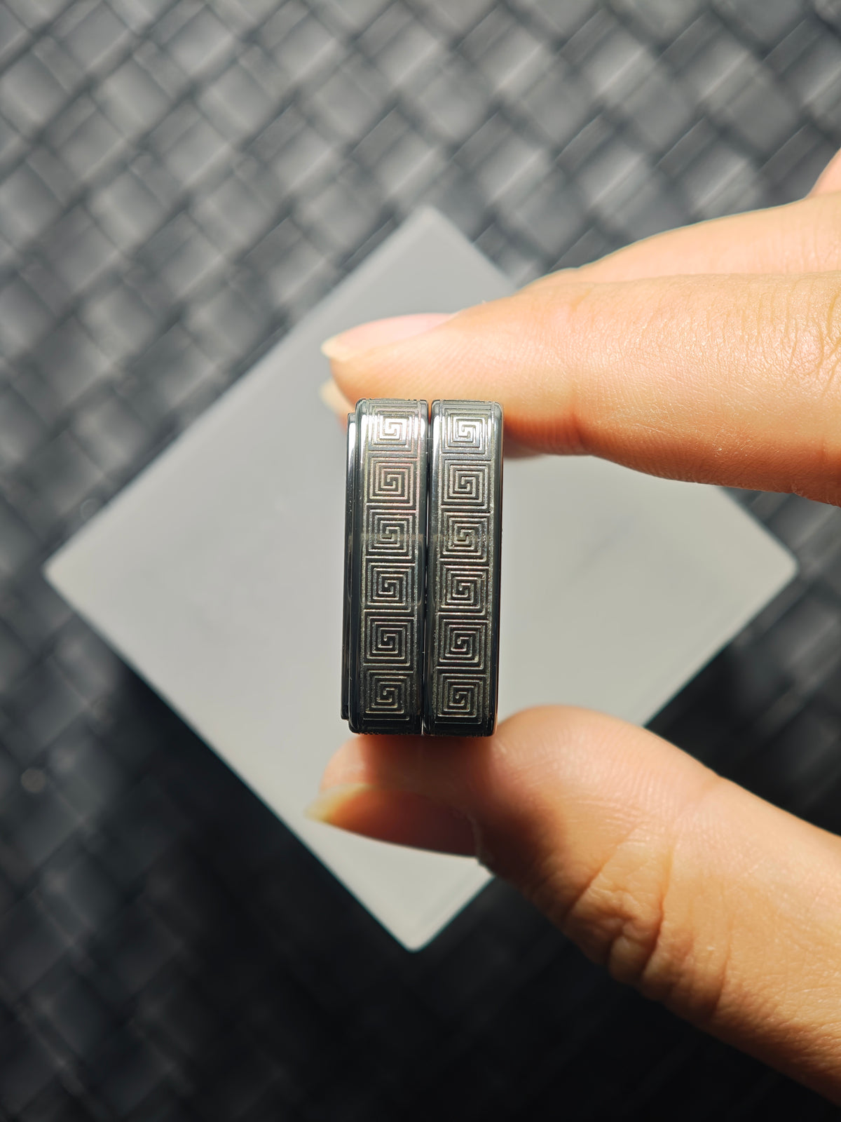 Root Three Zirconium Engraved Polished Limited Edition
