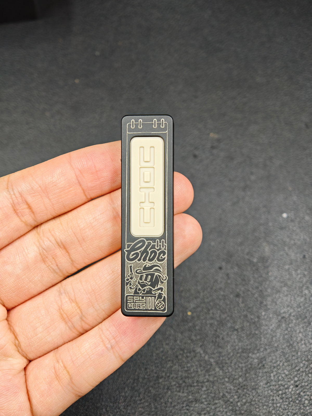 Choc Aluminum Engraved