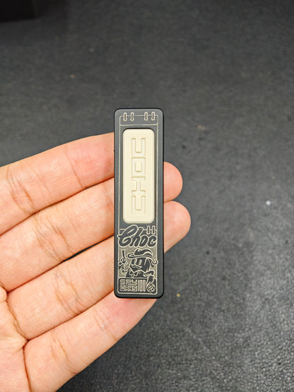 Choc Aluminum Engraved