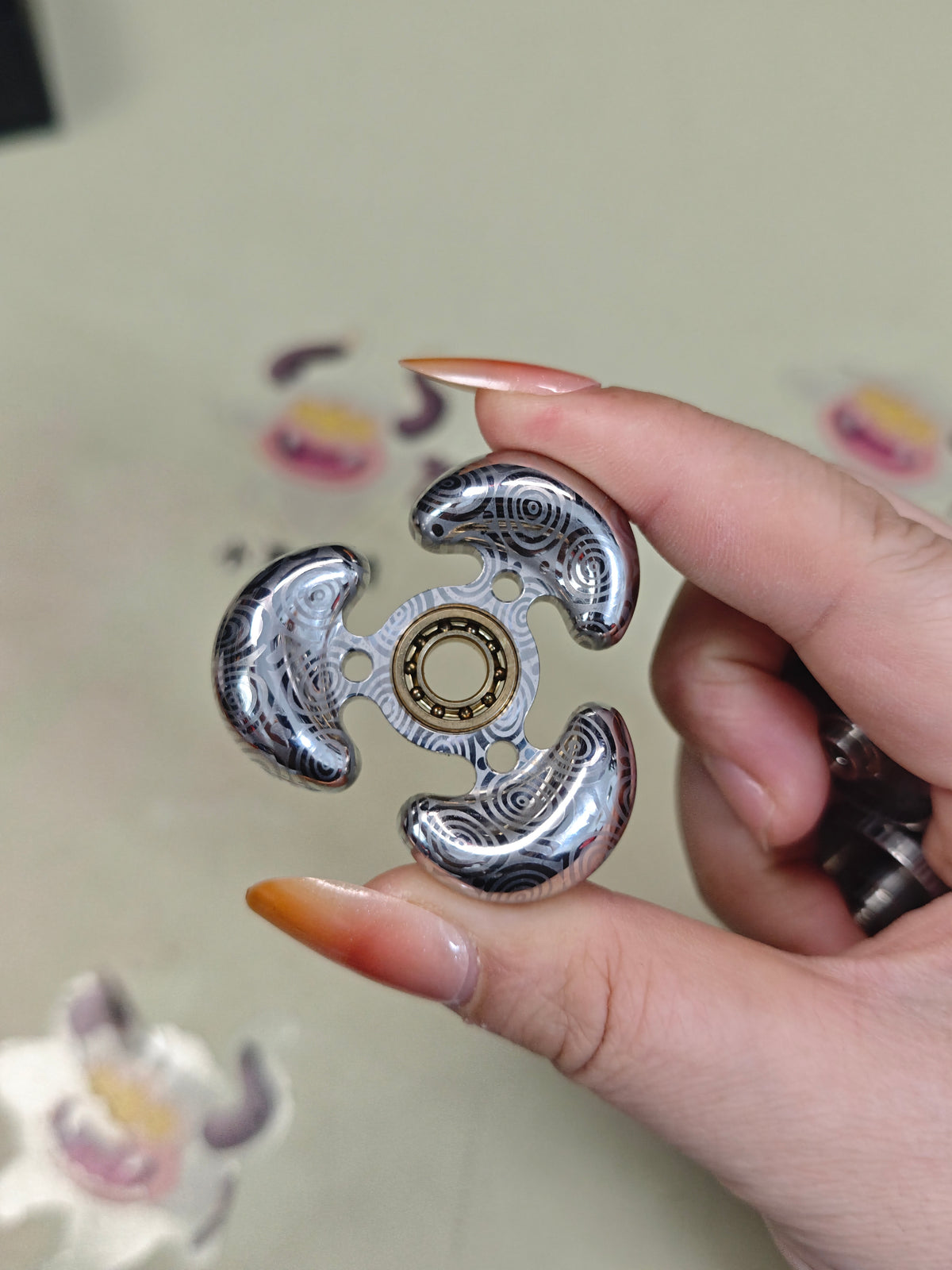 sandan Damasteel Etched Polished