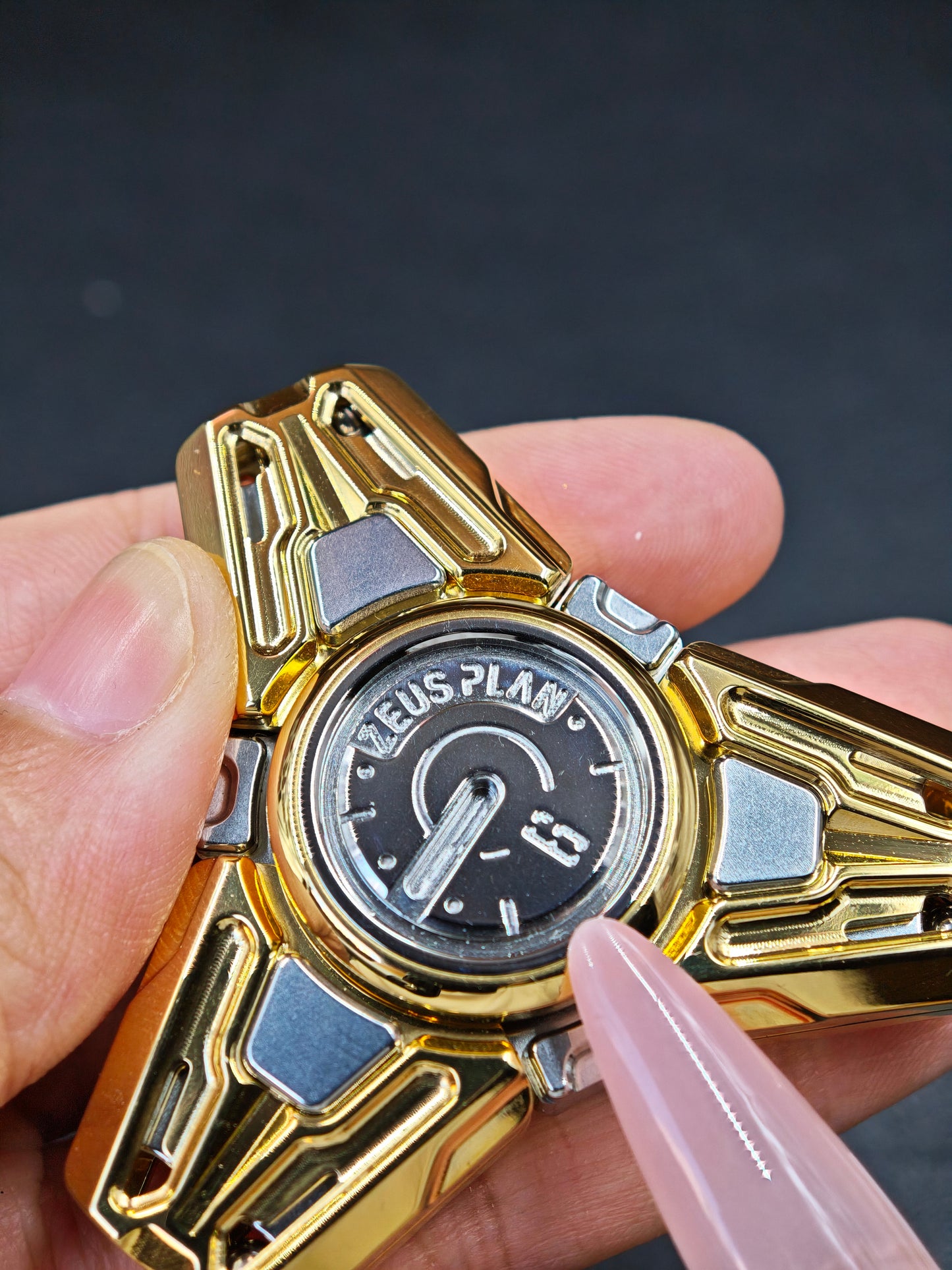 God of Time Stainless Steel Gold Plated