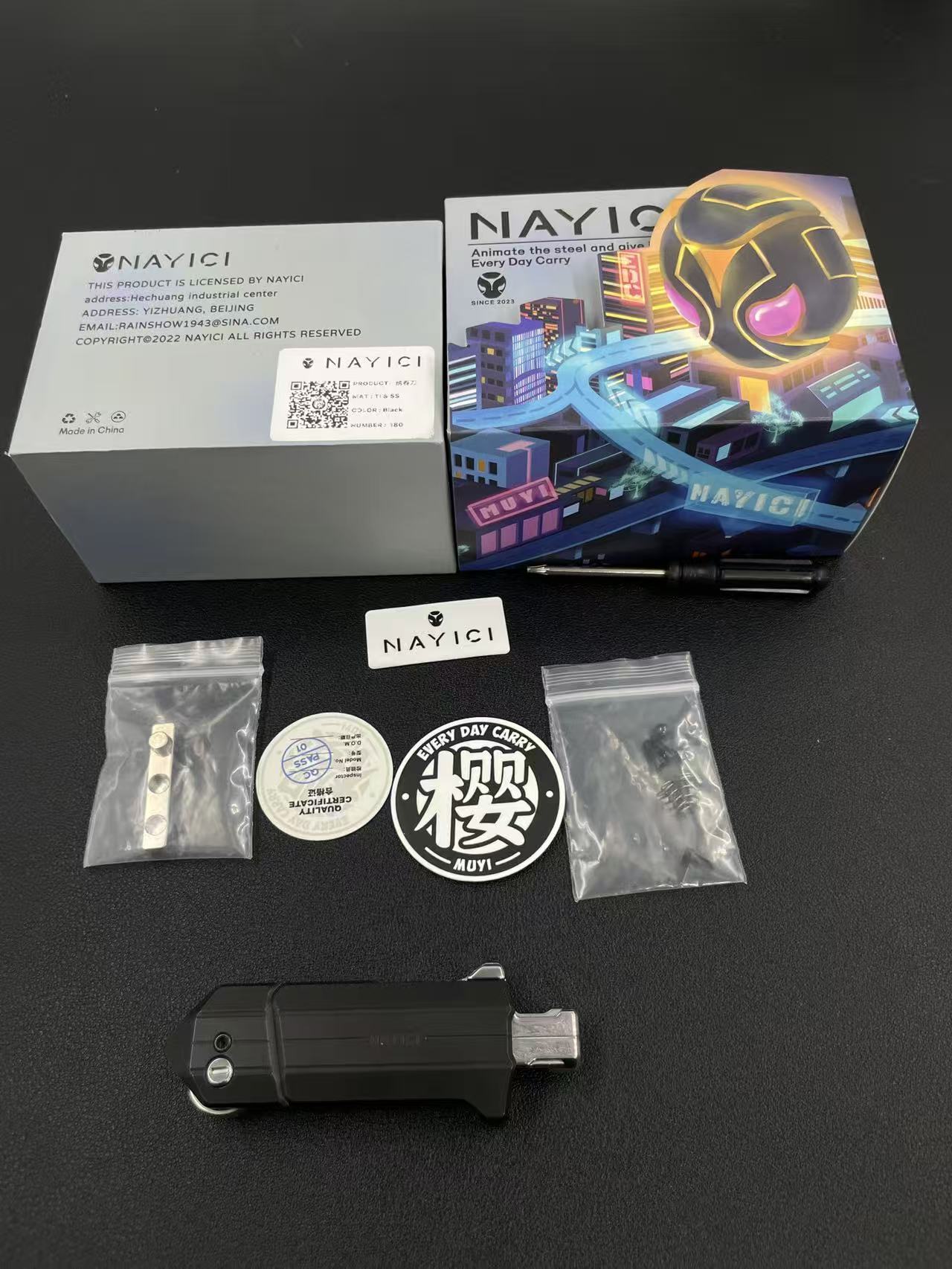 NAYICI Brotherhood Of Blades Stainless Steel Titanium