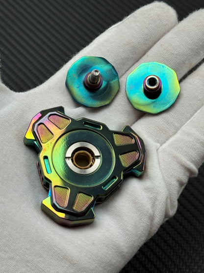 Triple Leaf Ignition Shell Opening Zirconium Engraved Polished