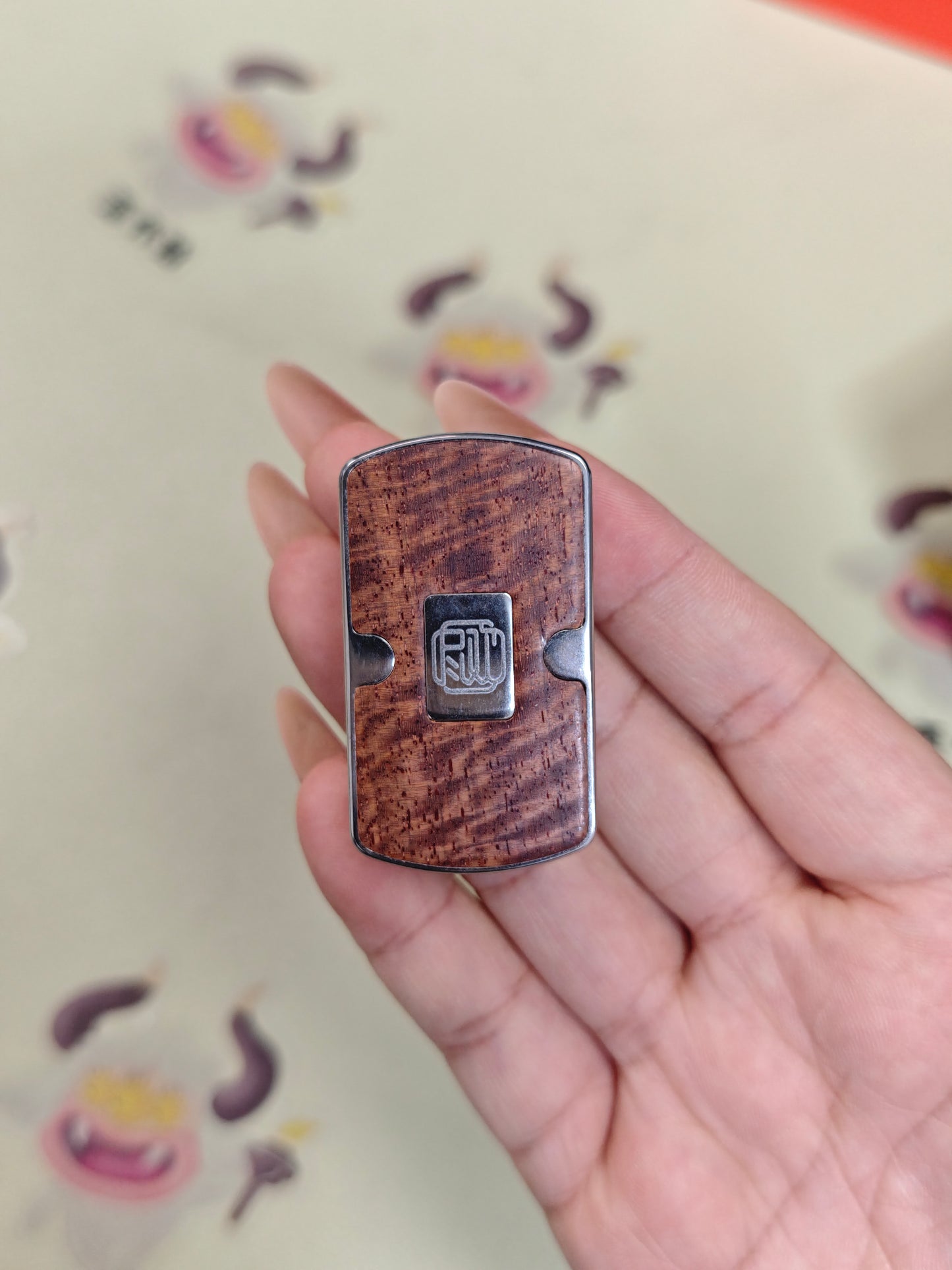 Root Three Redwood Engraved