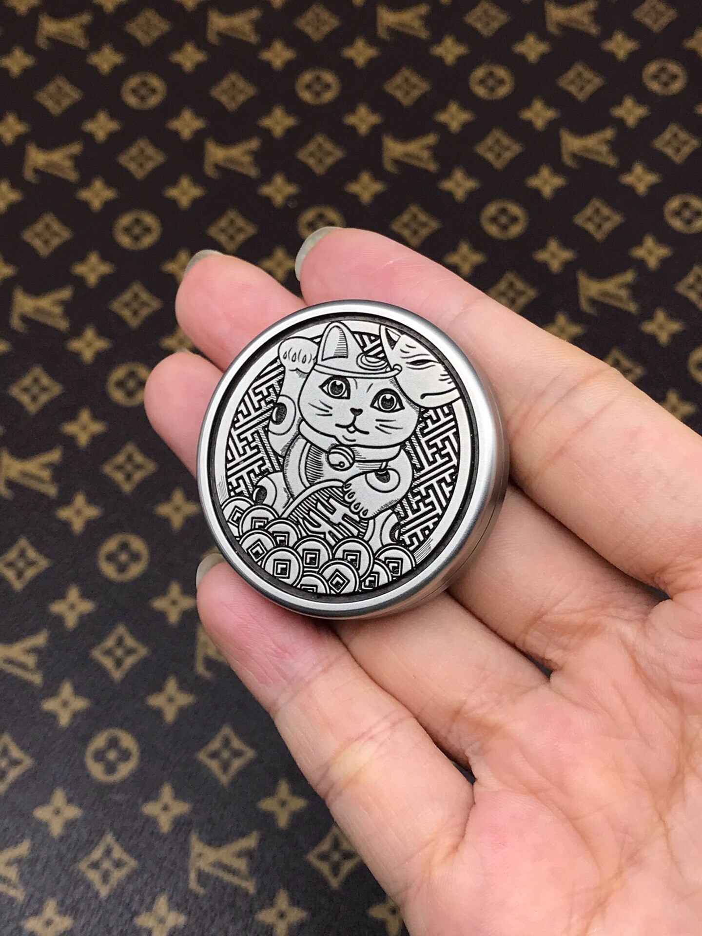 Fortune Cat Theme Haptic Coin Stainless Steel