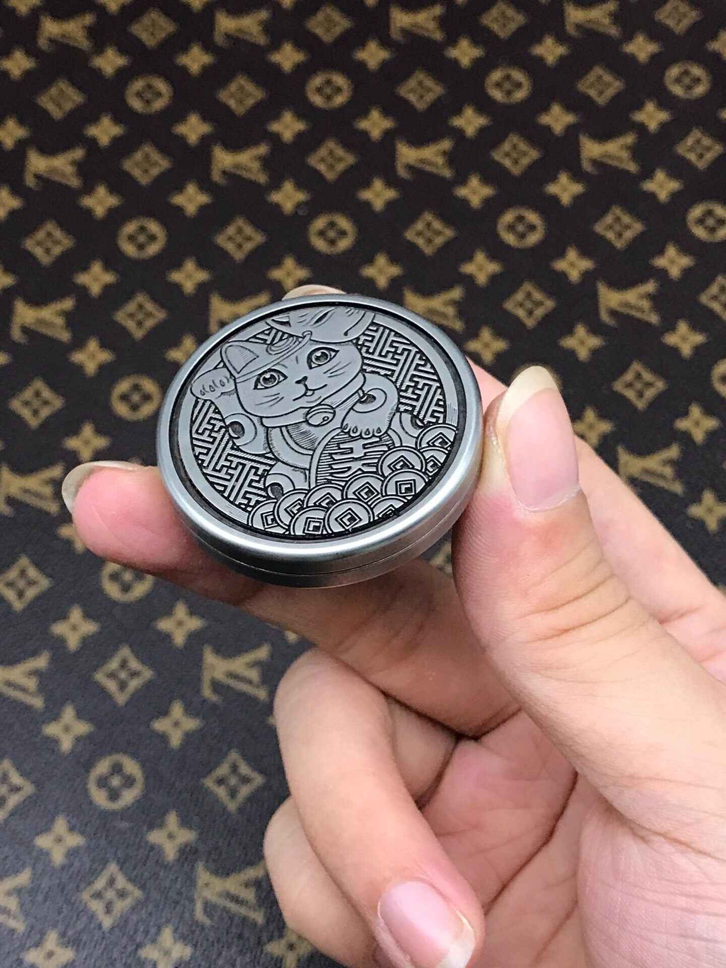 Fortune Cat Theme Haptic Coin Stainless Steel