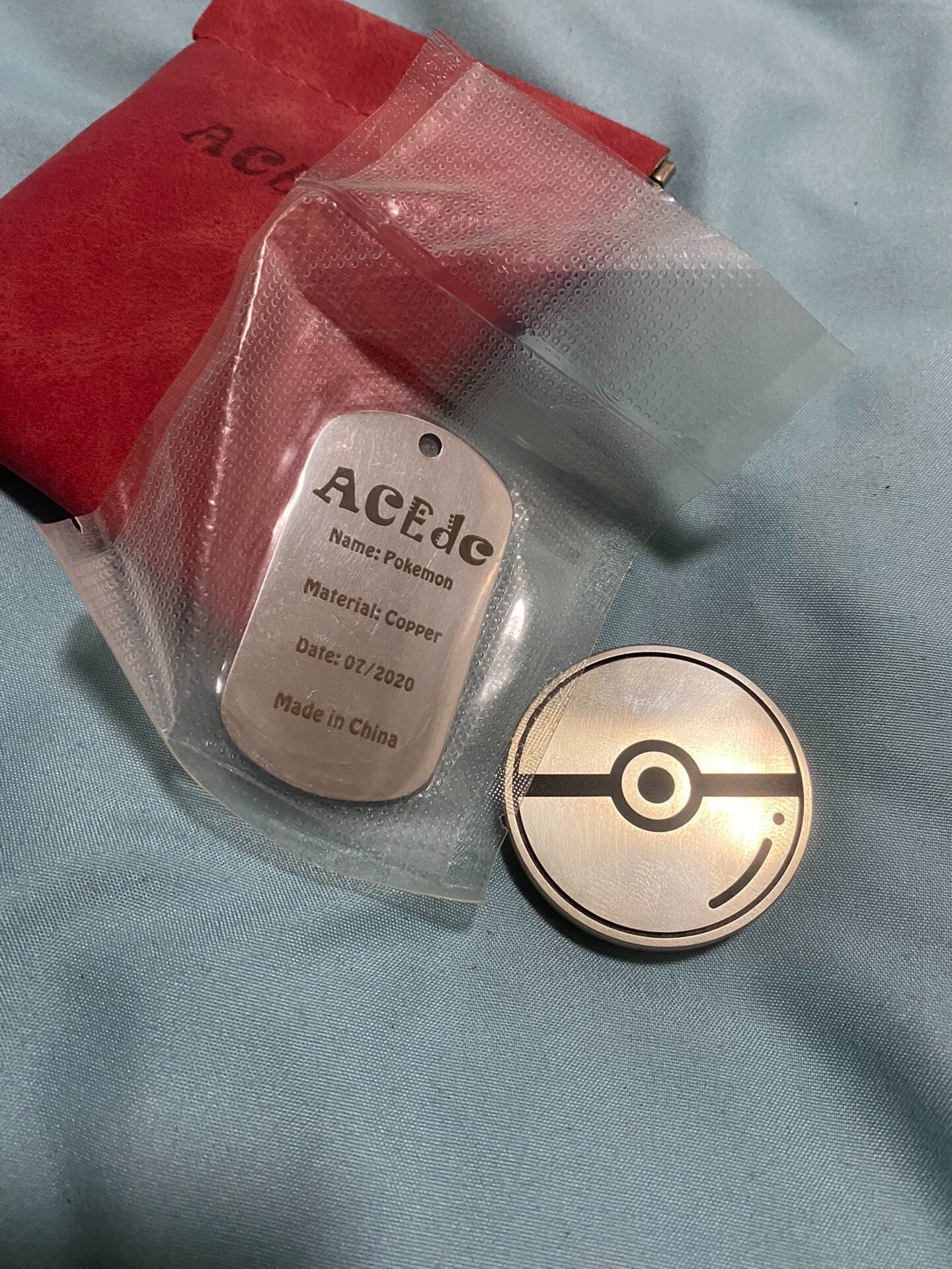 Pokemon Theme Haptic Coin Stainless Steel Copper