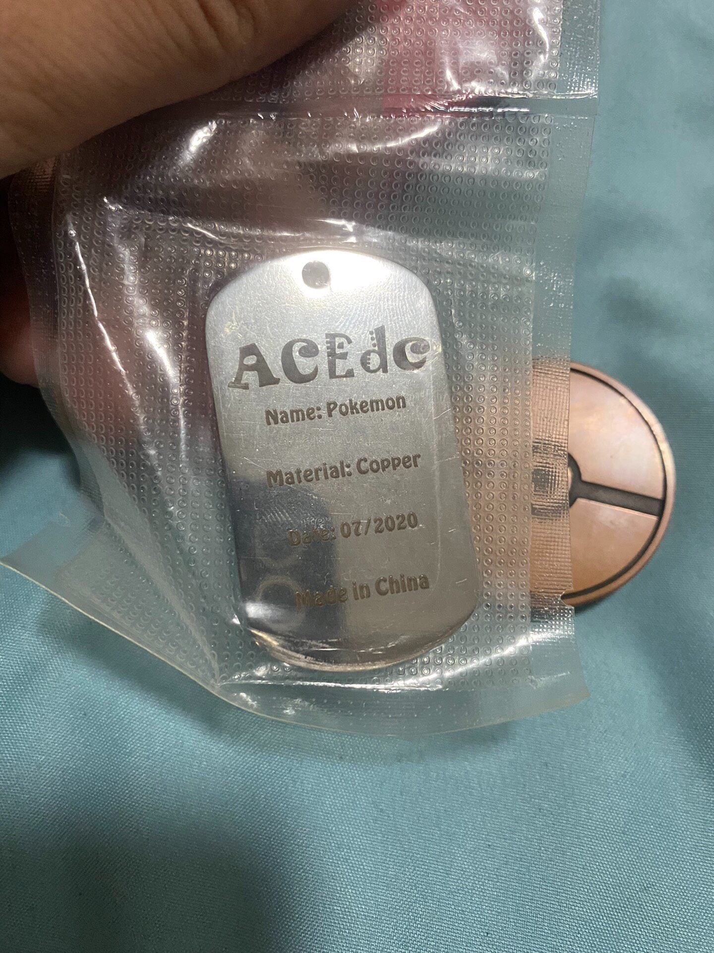 Pokemon Theme Haptic Coin Stainless Steel Copper