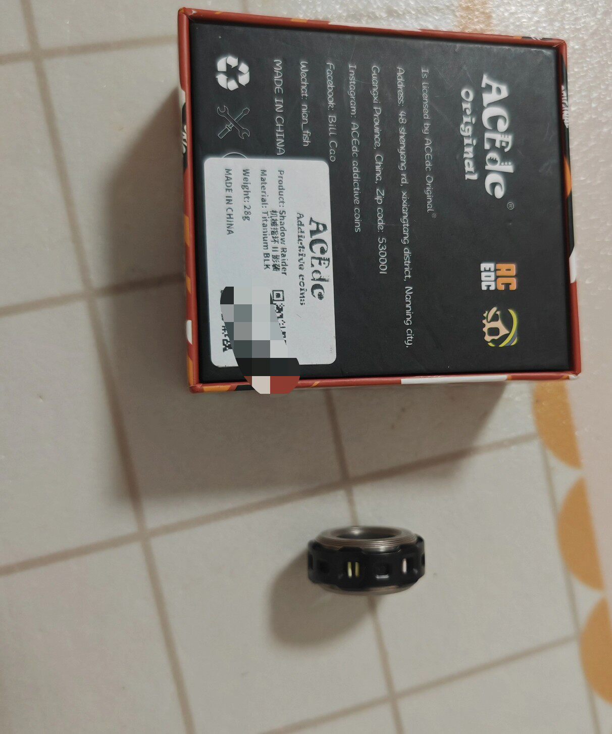 Mechanical Ring Titanium + 12 tube