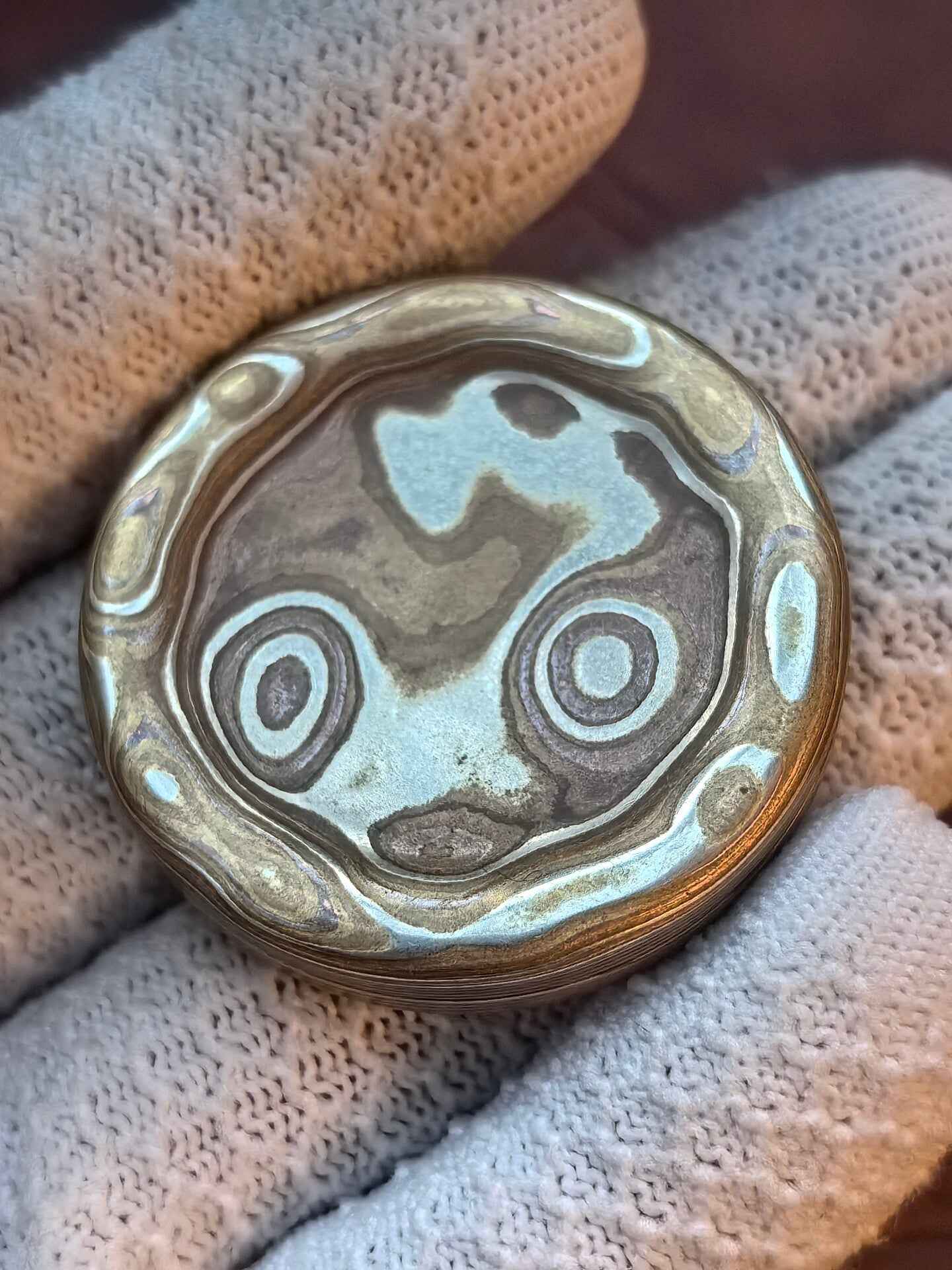 Milk Cap Mini Mokume