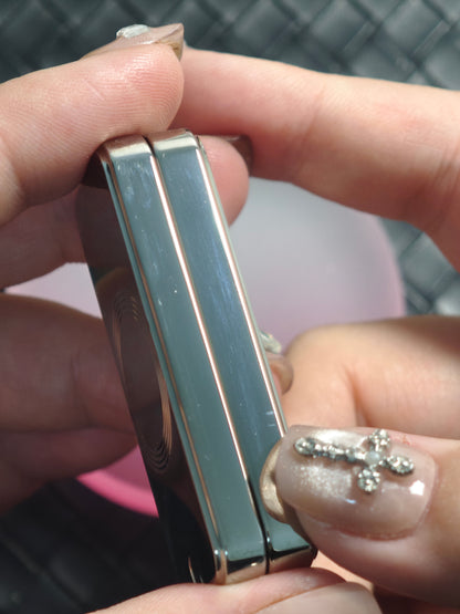 Sugar Cube Titanium Polished