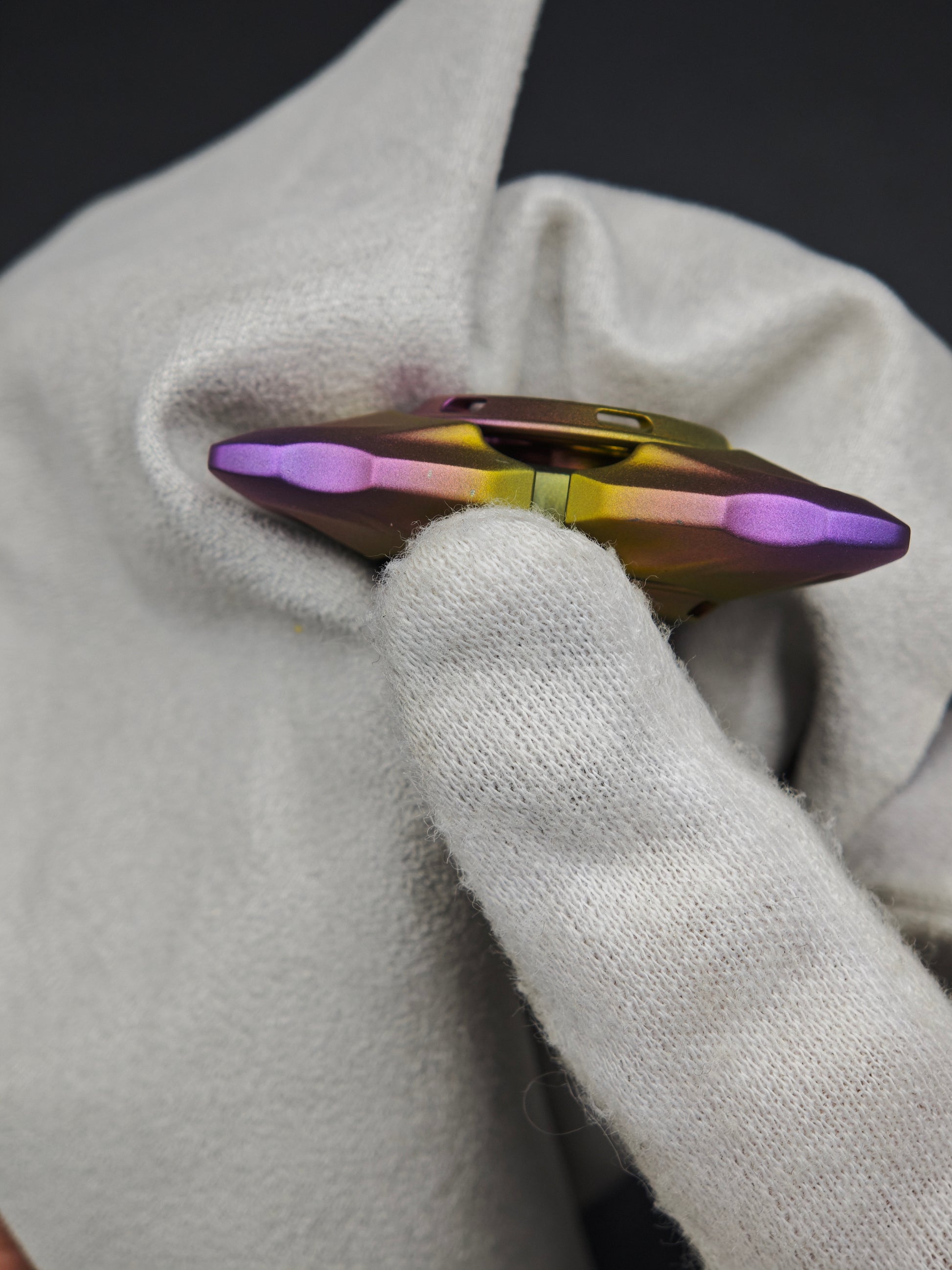 Dragon Pearl Niobium Anodized Brushed
