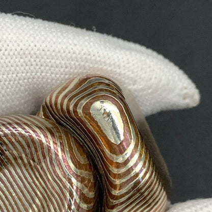 BABY Series A Knife Cloth Bearing Cap Mokume