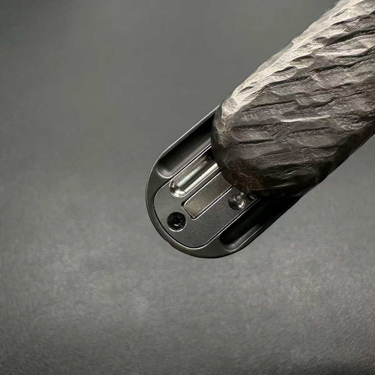 Floating Cloud Titanium Stone Textured Engraved Polished
